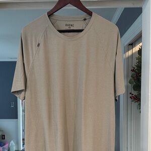 Rhone Men's Light Gray Short Sleeve Reign Tee, Size XL